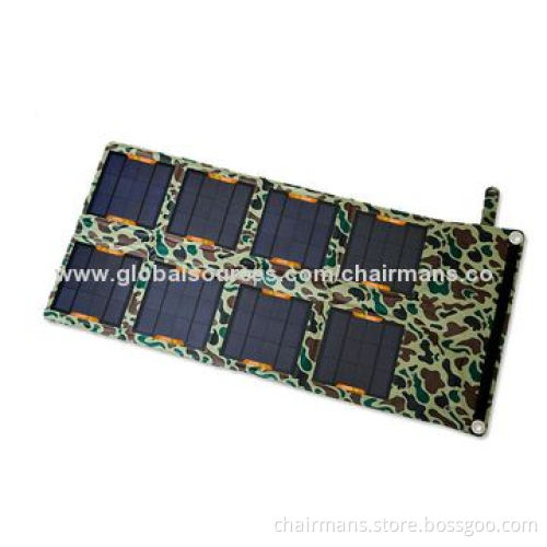 Portable Solar Charger for Notebook, 4-24W Power with Waterproof Cloth